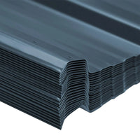 Set di 12 fogli trapezoidali, antracite