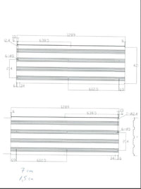 Set di 12 fogli trapezoidali, antracite
