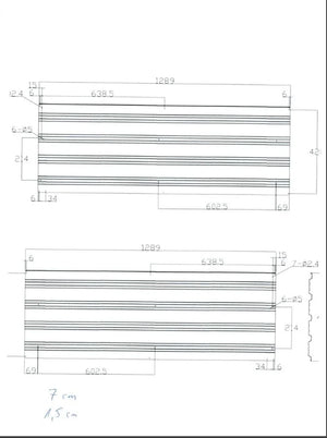 Set di 12 fogli trapezoidali, antracite
