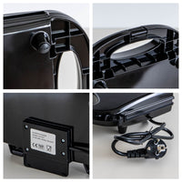 Piastra Elettrica 800W per Panini e Toast – Rivestimento Antiaderente, Termostato con Doppia Spia Luminosa, Cavo 75 cm – Certificazione CE & RoHS – 21x8x20 cm