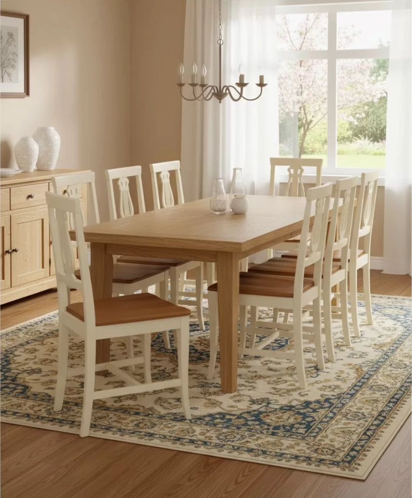 Set 2 sedie a lira legno shabby bicolore con seduta legno - Mobili 2G