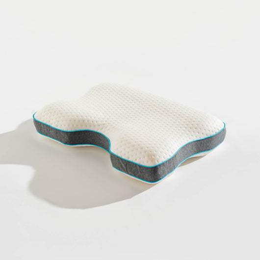 Cuscino Antirussamento Memory Foam Ergonomico 55x40x10/12 cm – Supporto Cervicale Ortopedico per Dormire su Schiena e Fianco  Federa Traspirante Rimovibile Ideale per Chi Soffre di Russamento e Dolori Cervicali