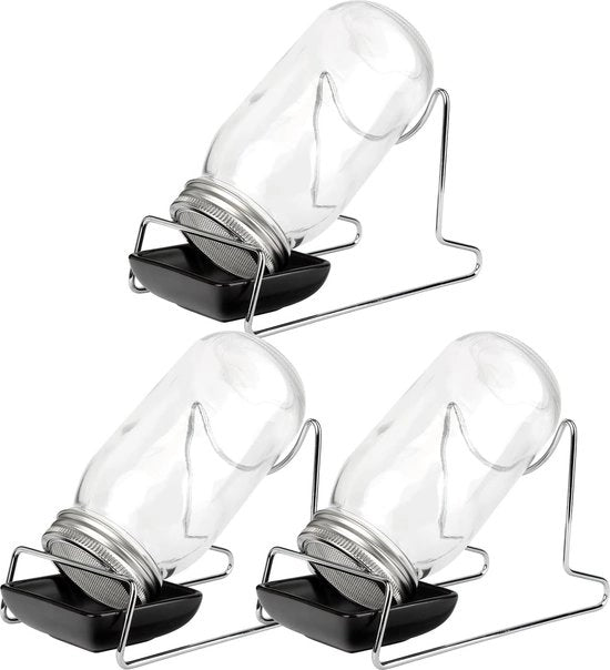 Contenitore di germinazione per sport con struttura, 750 ml, contenitore di germinazione, comprensivo di coperchio, supporto e holder, contenitori di germinazione di ricambio, coperchio di ricambio, set, 3 set