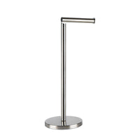 Portarotolo Carta Igienica da Pavimento in Acciaio Inox – Porta Rotoli WC Moderno con Base Stabile Antiscivolo – Fino a 4 Rotoli (1+3) – Design Elegante per Bagno, Casa e Hotel