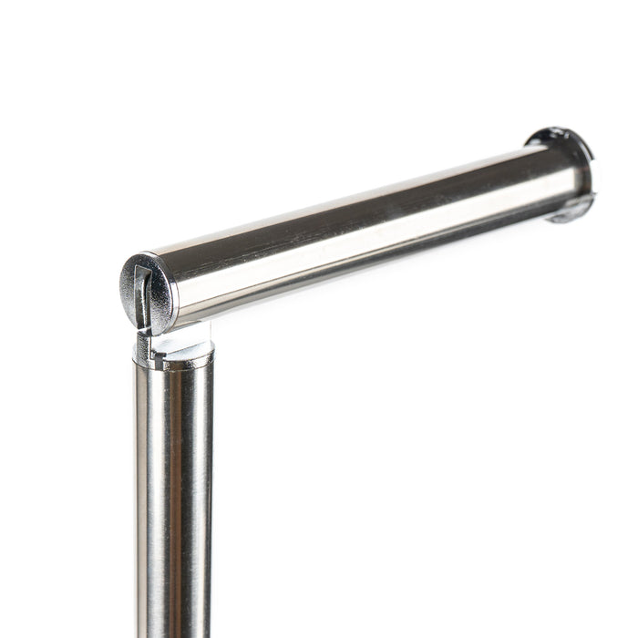 Portarotolo Carta Igienica da Pavimento in Acciaio Inox – Porta Rotoli WC Moderno con Base Stabile Antiscivolo – Fino a 4 Rotoli (1+3) – Design Elegante per Bagno, Casa e Hotel