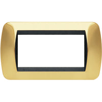 Living Int. - Placca 4 posti oro - L4804OR