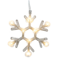 LUCE DECORAZIONE NATALIZIA 9 LED FIOCCO DI NEVE