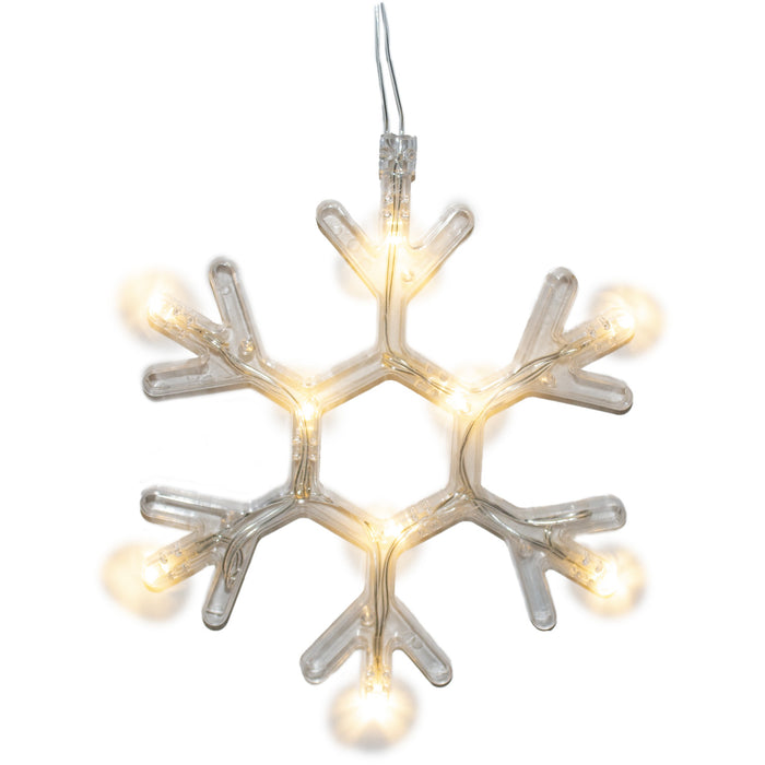 LUCE DECORAZIONE NATALIZIA 9 LED FIOCCO DI NEVE