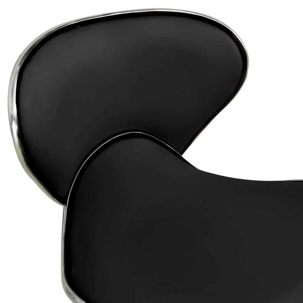 Sedia da ufficio/sedia da studio/sedia per computer in similpelle nera 02_0024041