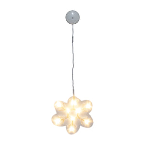 LUCE DECORAZIONE NATALIZIA 9 LED FIOCCO DI NEVE