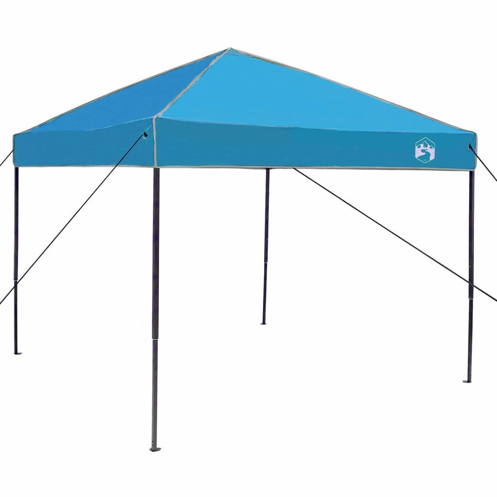 Set di Tende da Campeggio con tetto 2 pcs Blu Taffeta e Tessuto