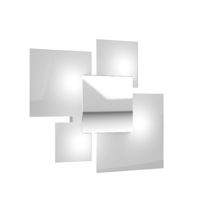 Lampada da soffitto moderna 1088/45-BI Vetri Bianchi 4xG9