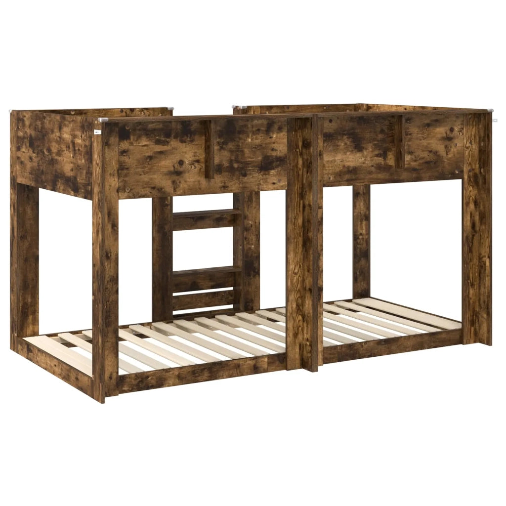 Letto a Castello per Bambini | Letto Infantile | Lettino Rovere fum¨¦ 90 x 190 cm