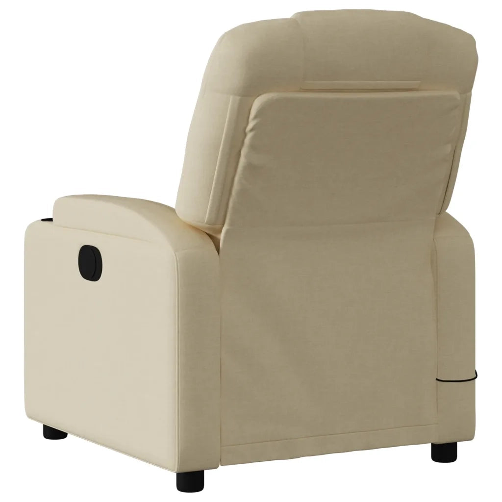 Divano Sedia-Poltrona Reclinabile in Tessuto Crema 557595