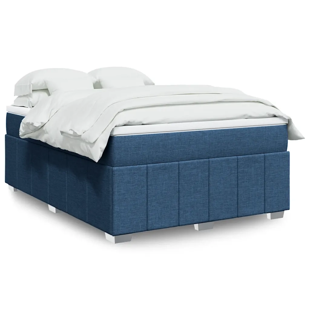 Giroletto a Molle con Materasso Blu 140x190 cm in Tessuto 3285476