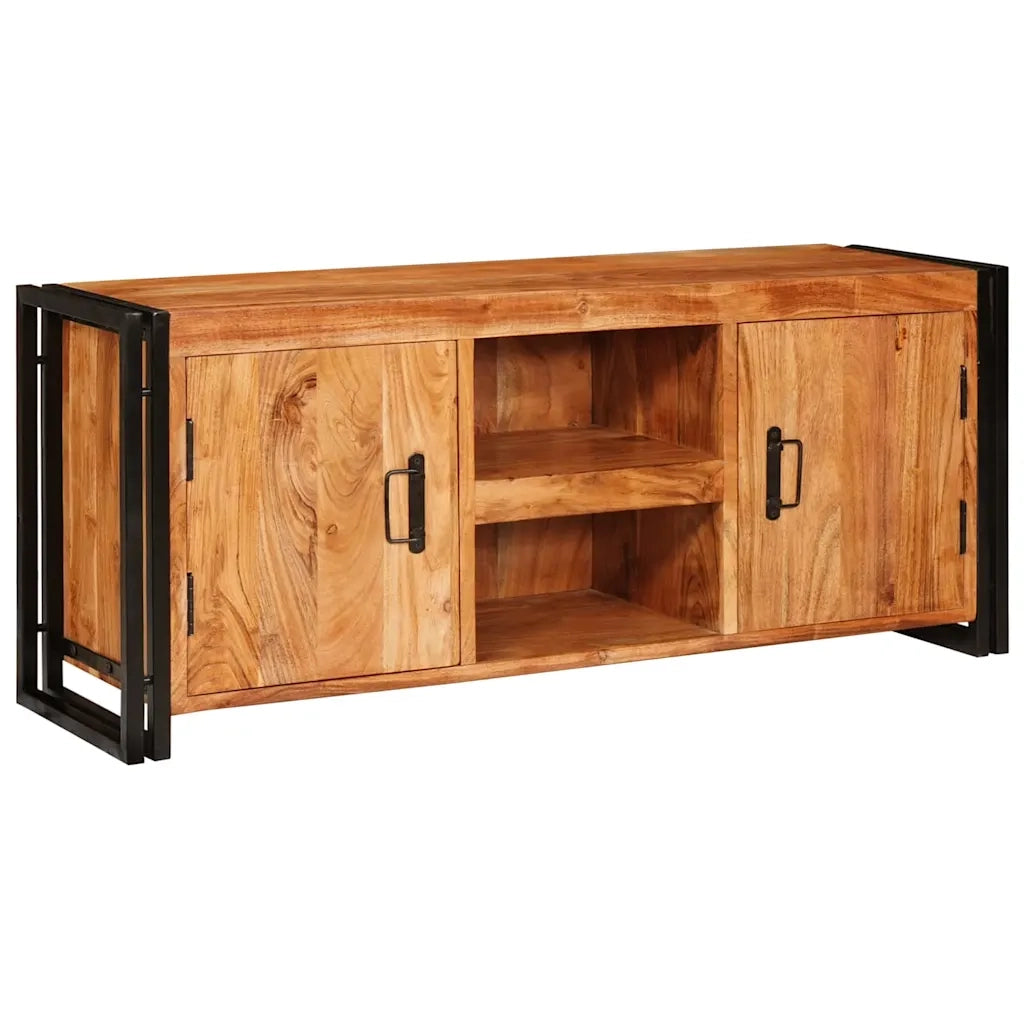 Mobile TV-Credenza per TV-Console TV Marrone 120 x 30 x 50 cm legno massello di acacia
