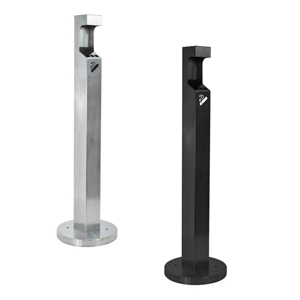Posacenere a colonna da esterno Silver o Nero - Nero