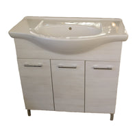MOBILE BAGNO ROVERE BIANCO 3 ANTE 85 CM