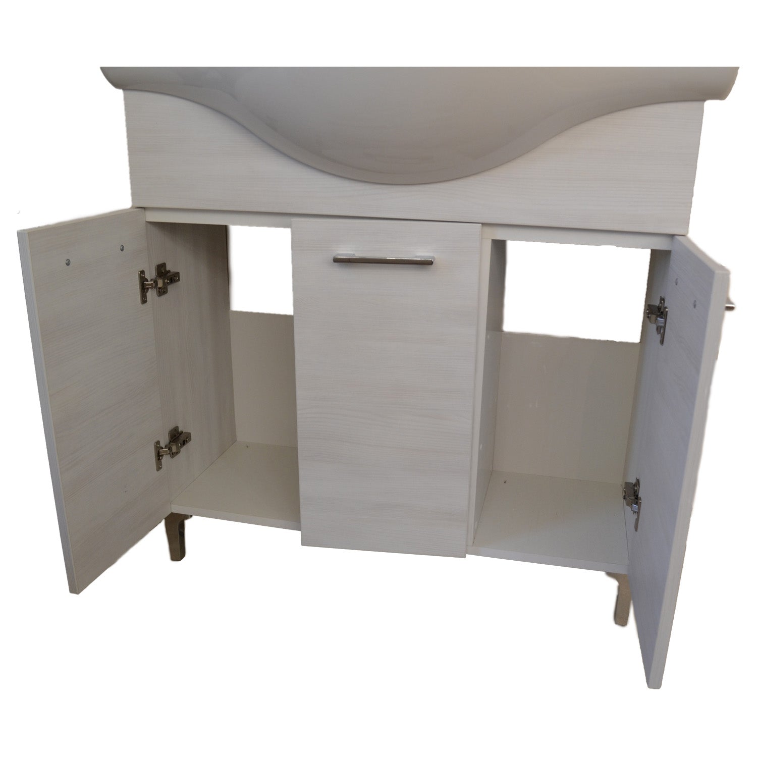 MOBILE BAGNO ROVERE BIANCO 3 ANTE 85 CM
