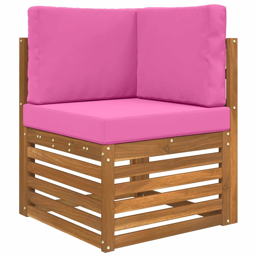 Cuscino per divano da esterno 3 pcs Rosa Poliestere 900759