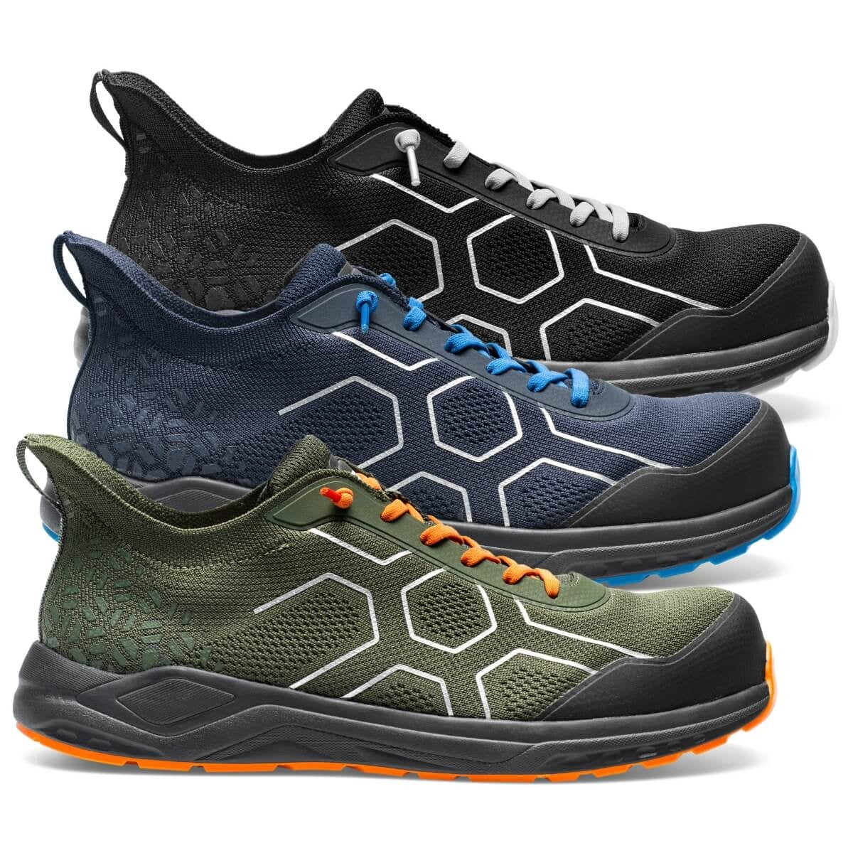 Scarpe da Lavoro Antinfortunistiche Basse S1SP ESD Ultra Leggera Slip-On | Sottozero Modello FLEXIFLY Blu/Royal/47