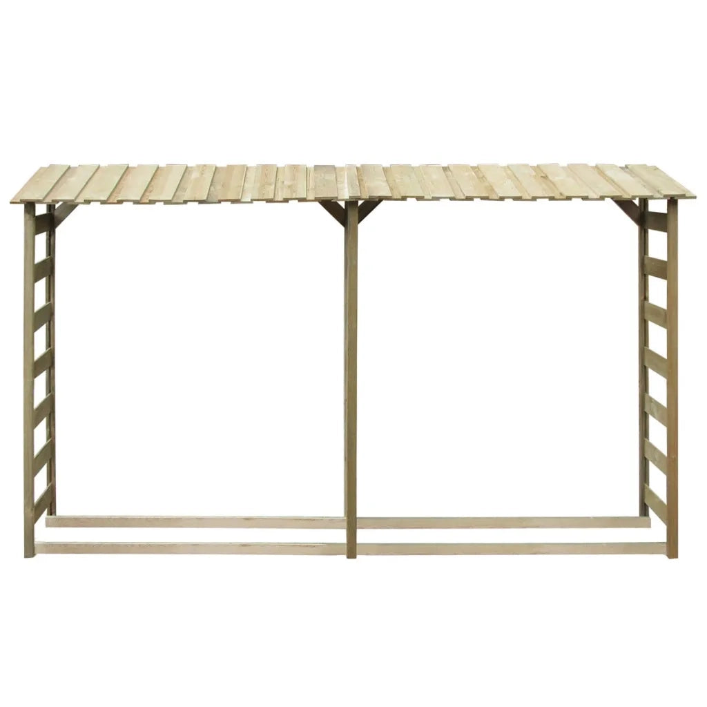 Capannone per Legname 300x44x176cm Legno Pino Impregnato