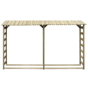 Capannone per Legname 300x44x176cm Legno Pino Impregnato
