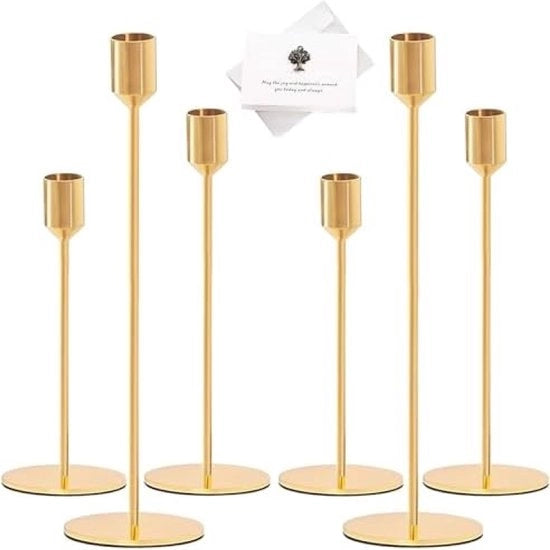 Set di 6 Tenoni d'Argento - Diverse Altezze per Decorazione da Tavola Elegante