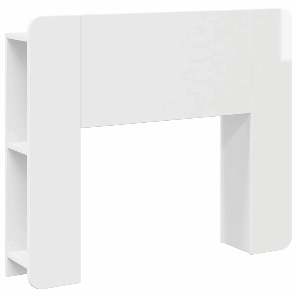 Testata del letto Bianco Lucido Legno ingegnerizzato 8001187