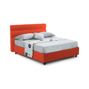 Briosco, Letto Piazza e Mezza Materasso Incluso Made in Italy, Arancione