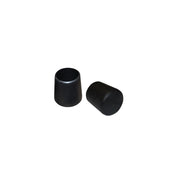 Tappo rotondo nero sedie 4pz + misure plastica puntali gommino esterno sgabelli 18 MM