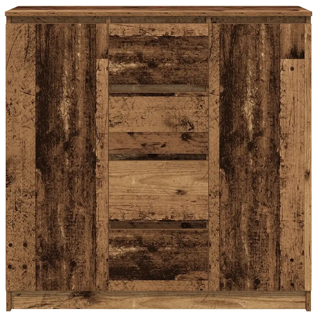 vidaXL Credenza con Cassetti Legno Antico 100,5x35x98,5 cm Truciolato