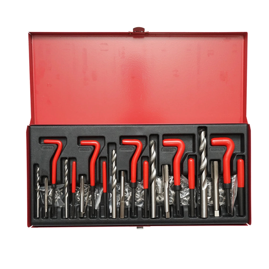 Set per riparare filetti M5, M6, M8, M10, M12, 131 pezzi