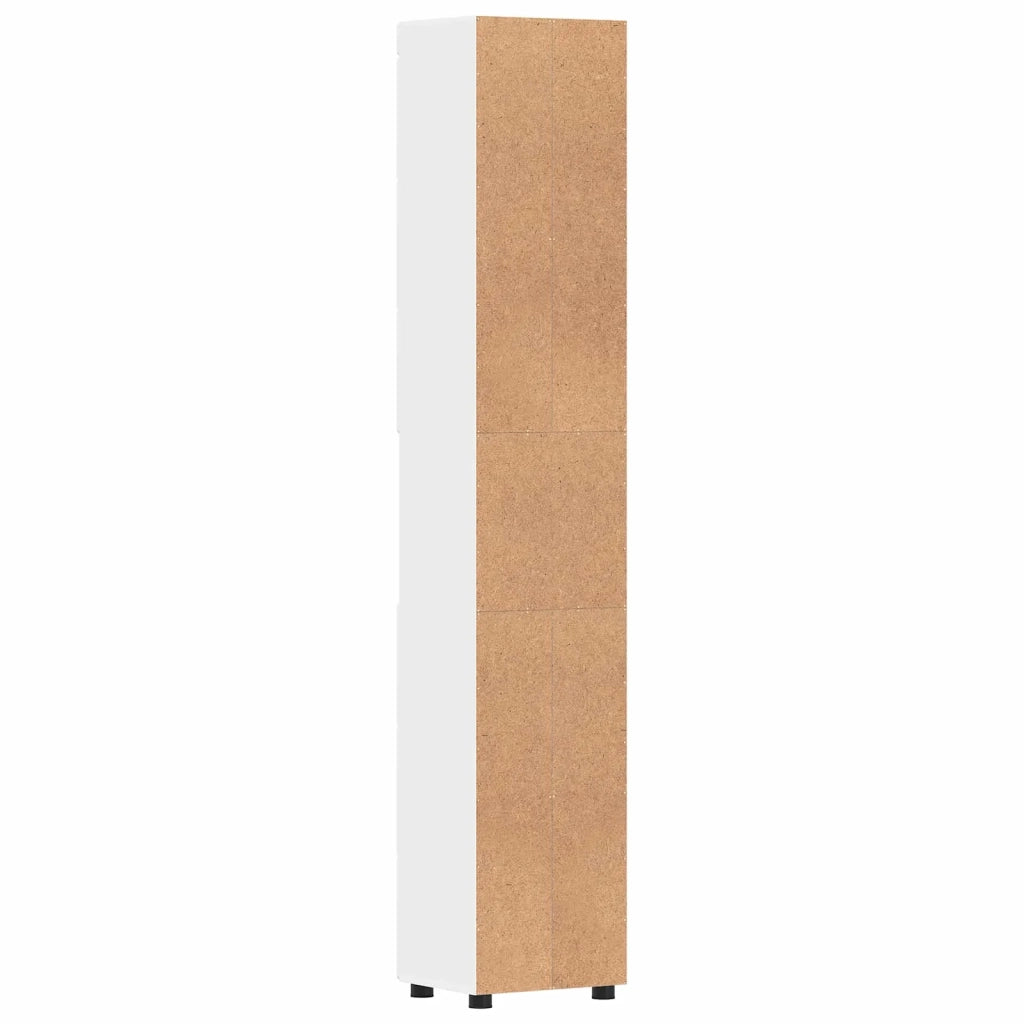 Set di Armadi da Bagno TULUM Bianco 37 x 31,5 x 203 cm