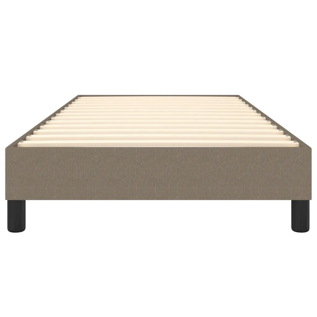 Struttura Letto a Rete a Molle-Giroletto Tortora 90x200 cm Tessuto 862387