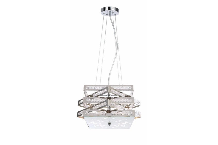 Lampadario Marcella Reality glamour cromato 4xG9 Ø40