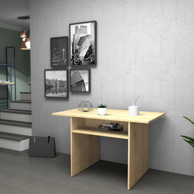 Tavolo consolle ripiegabile Ikebana rovere 120x35