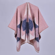 Nuovo cappotto da donna in cashmere caldo, stile scialle retr¨°, con mantella spessa.