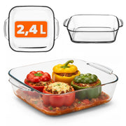 KADAX Teglia da forno piccola, quadrata, 25 cm, adatta al forno, 2,5 l