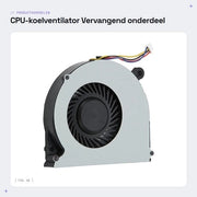 Ventilatore di raffreddamento CPU - Sostituzione - Migliora l'evacuazione del calore - Connettiore 4-pini - Adatto per ProBook 640 G1 645 G1 650 G1 655...