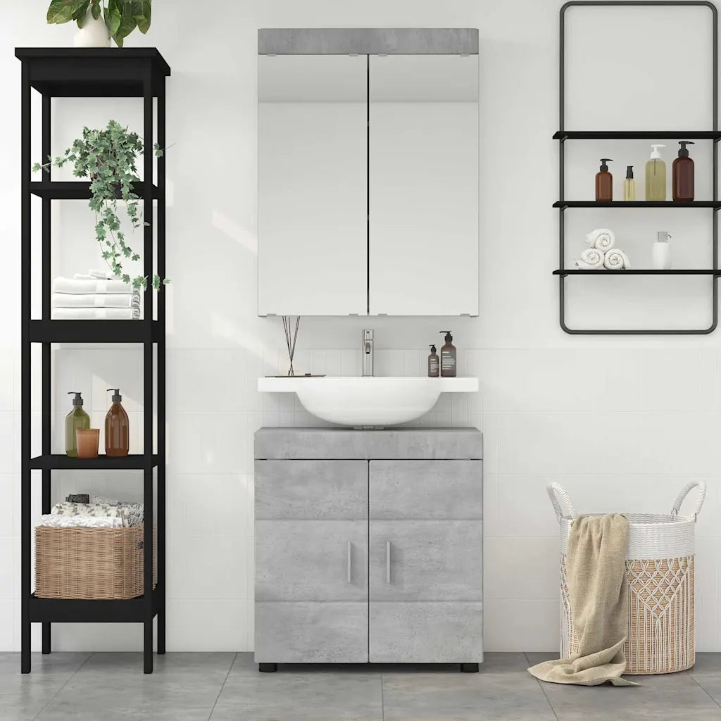 Set di mobili per il bagno TULUM 2 pcs Grigio cemento 3398017