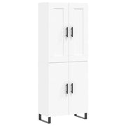 Credenza | Madia | Buffet da pranzo | Armadio da pranzo Bianca 69,5x34x180 cm in Legno Multistrato