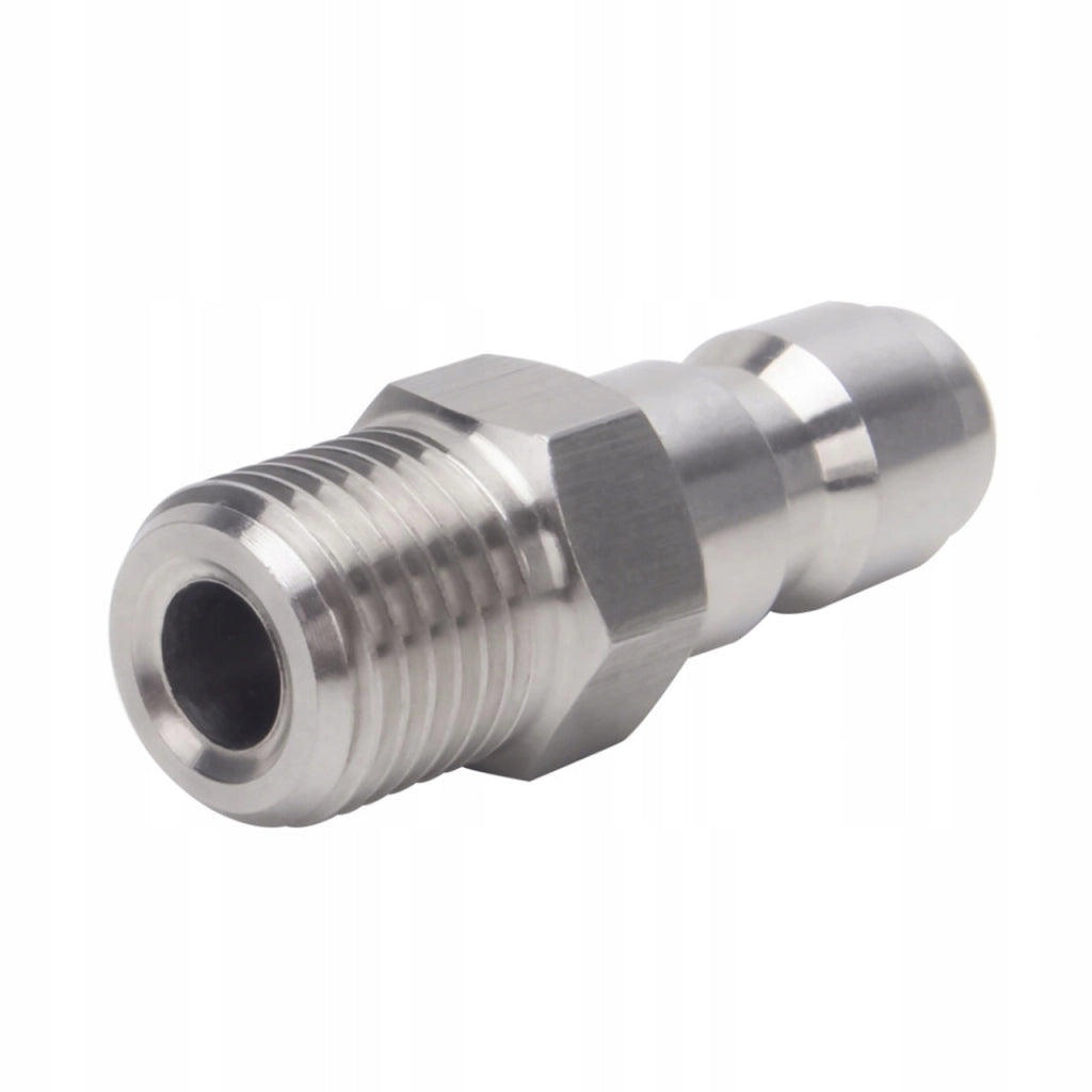 Adattatore Rapido G1/4-L12 – Filettatura 1/4" (12 mm) | Acciaio Inox | Per Lance, Schiumogeni, Ugelli, Idropulitrici