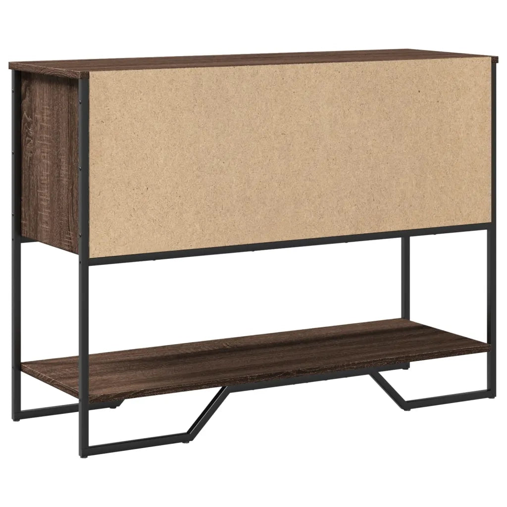 Tavolo Consolle Rovere Marrone 100x35x74,5 cm in Truciolato