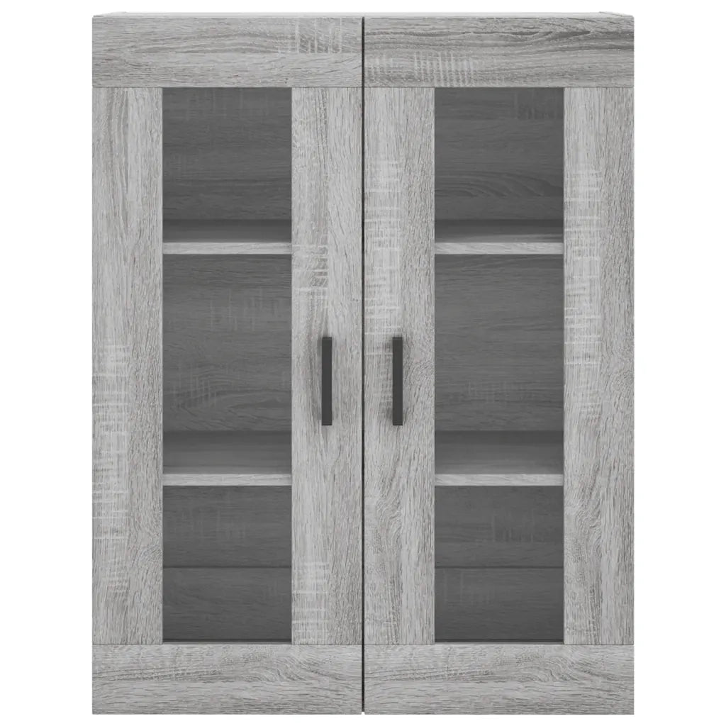 Credenza-Buffet-Armadio da cucina Grigio Sonoma 69,5x34x180 cm in Legno Multistrato 670295