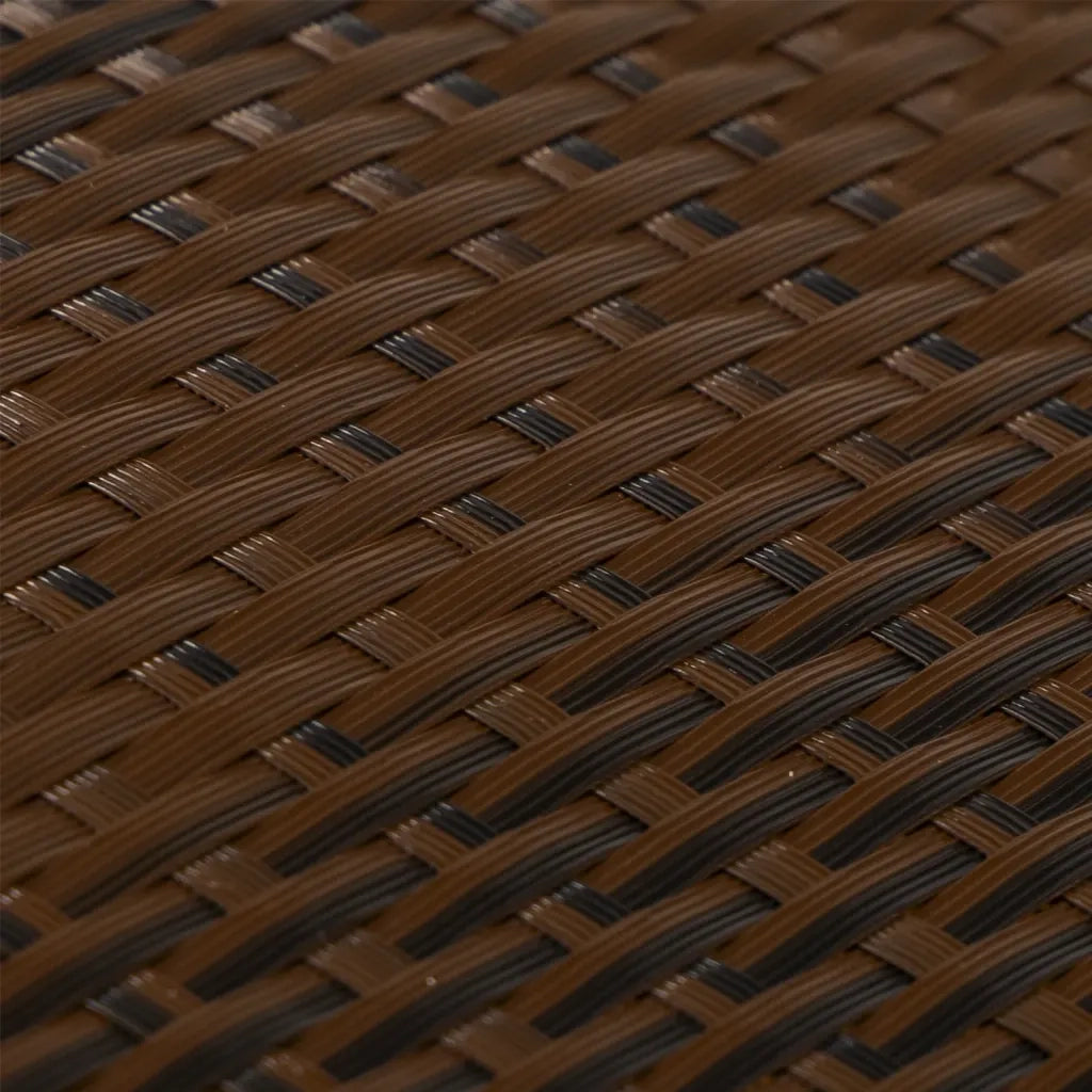 Schermo da balcone | Paravento da Balcone Marrone e Nero 1000x100 cm in Polyrattan
