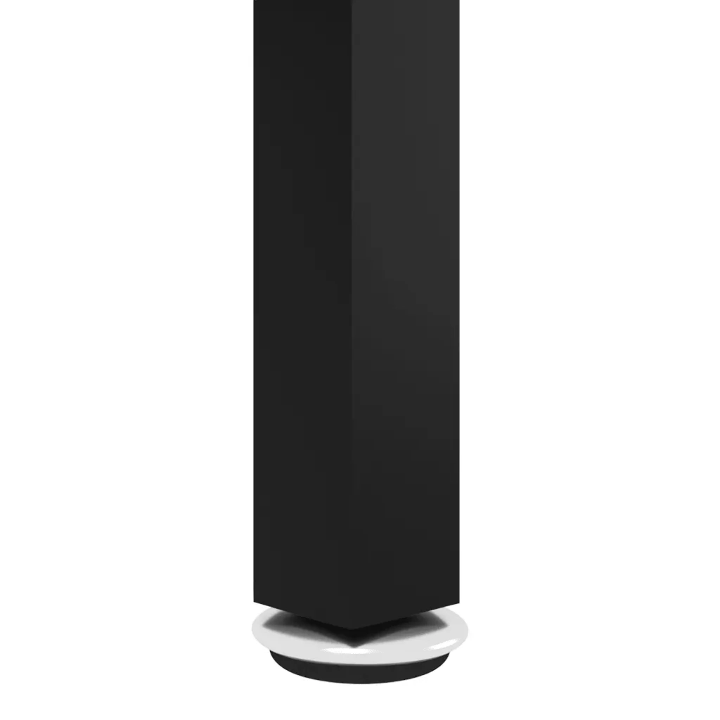 Tavolino da Salotto-Tavolino da soggiorno-Tavolo Nero e Trasparente 70 cm in Vetro Temperato 977748