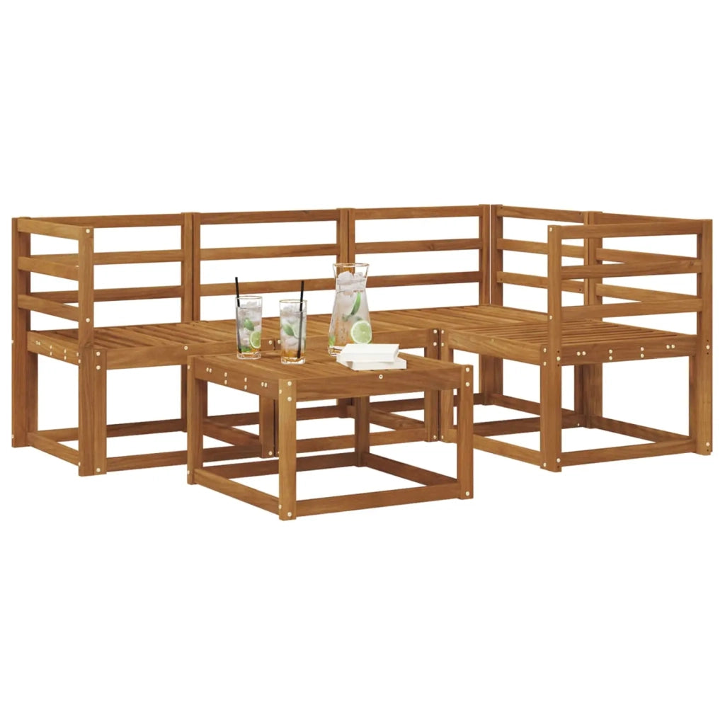 Set di divani da esterno 5 pcs Naturale 3366342