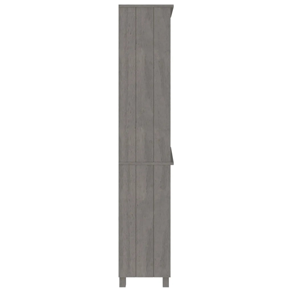 Credenza HAMAR in Legno Massello di Pino Grigio Chiaro 3100941