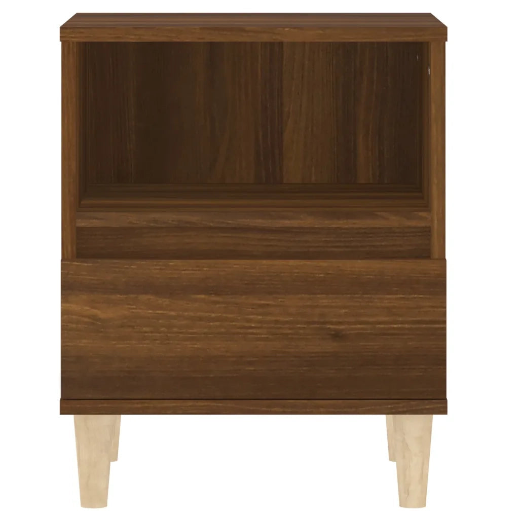 Comodini 2 pz-Set di 2 Tavolino da notte Rovere Marrone 40x35x50 cm 141847